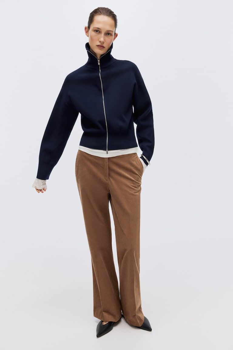 Cardigan with Zipper