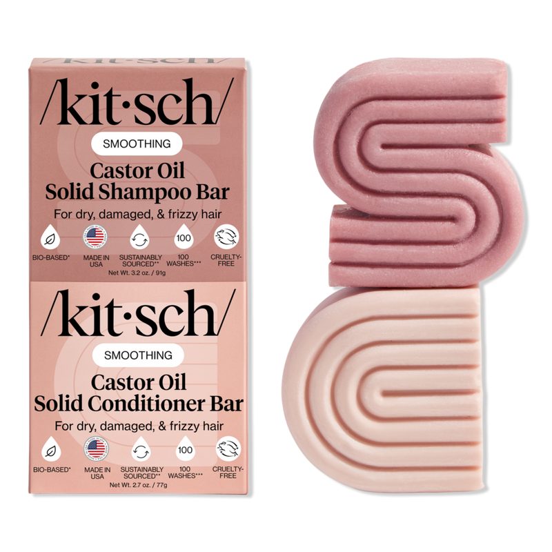 Castor Oil Shampoo + Conditioner Bar Combo - Sugared Amber