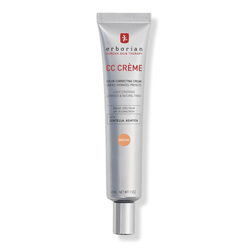 CC Cream Color-Corrector for Natural Luminous Finish with Korean Centella Asiatica Extract - Medium