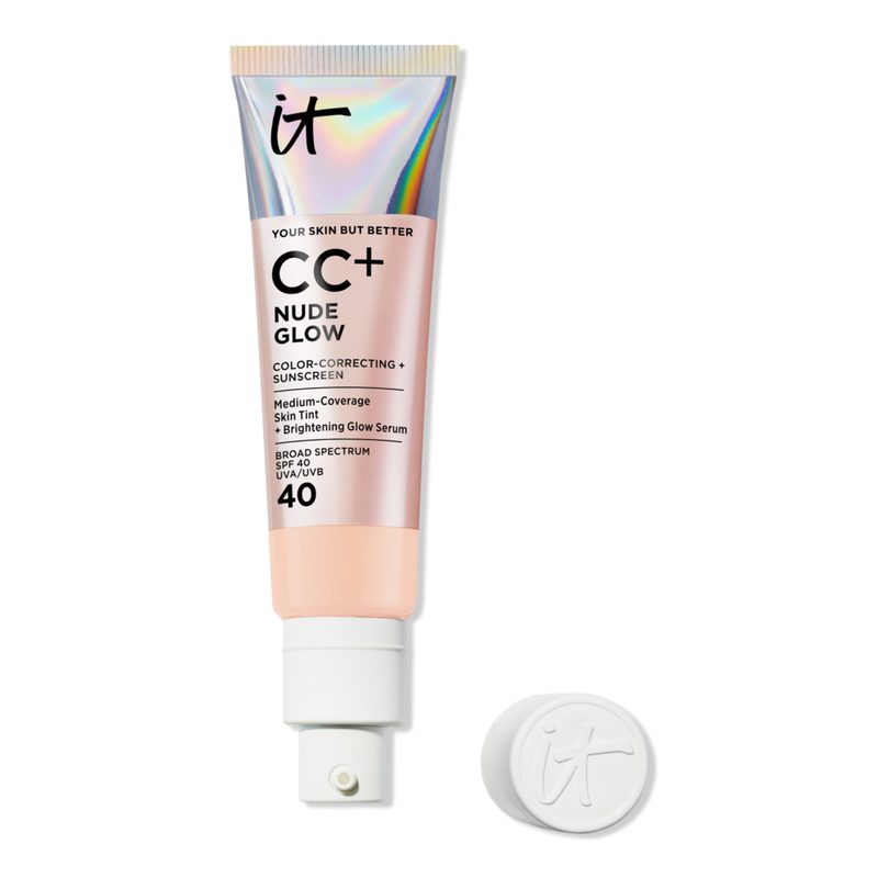 CC+ Nude Glow Lightweight Foundation + Glow Serum with SPF 40 - Fair Light