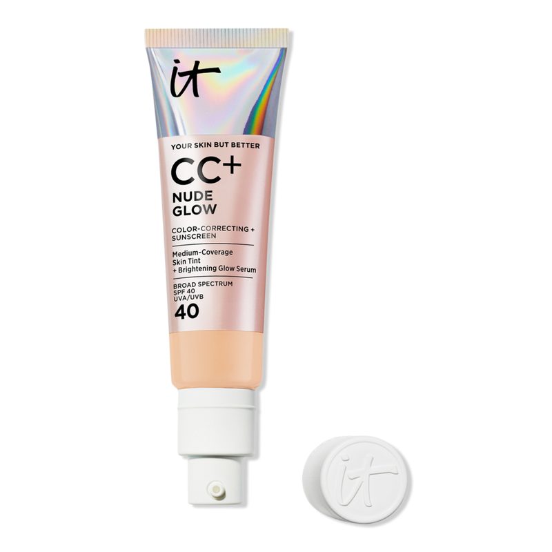 CC+ Nude Glow Lightweight Foundation + Glow Serum with SPF 40 - Medium