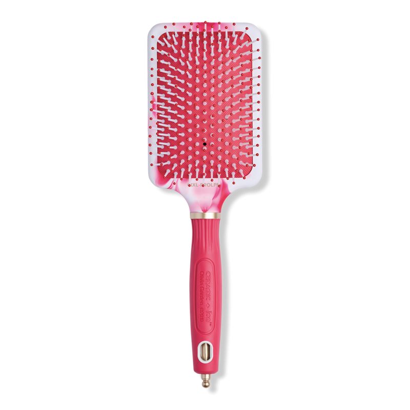 Ceramic + Ion Pink Marble Anti-Static Cushioned Paddle Brush