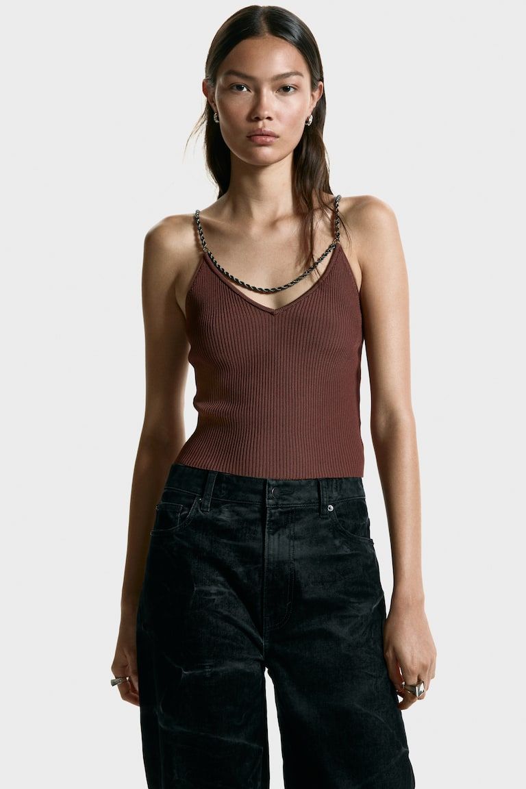 Chain-Strap Top