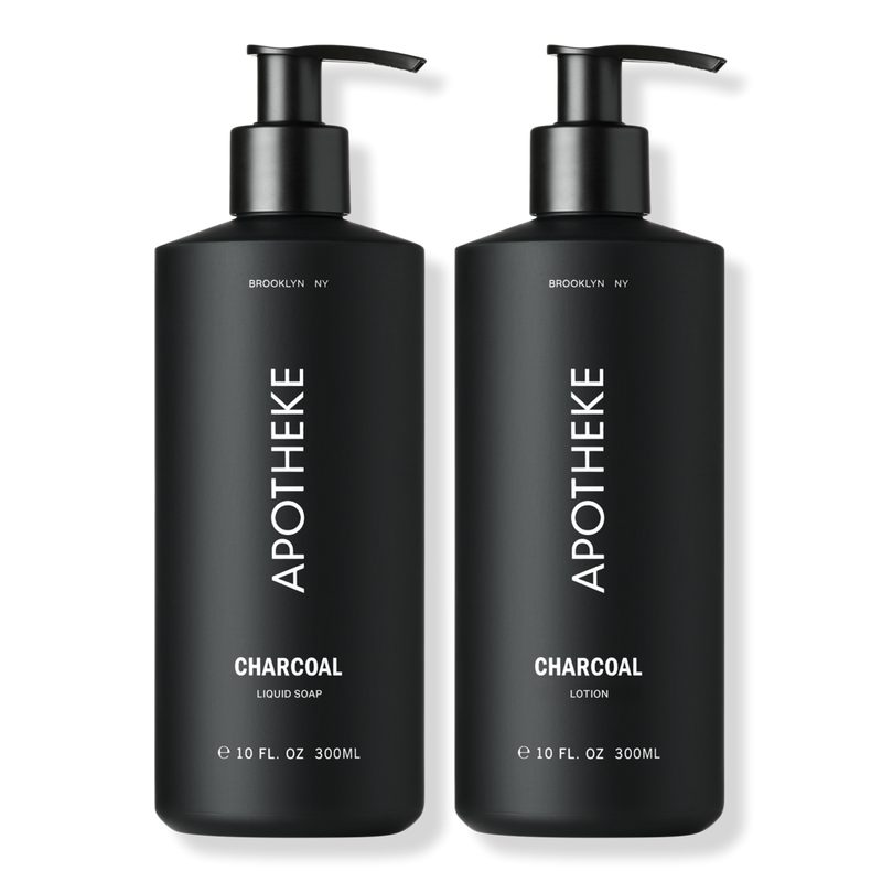 Charcoal Liquid Soap and Lotion Set