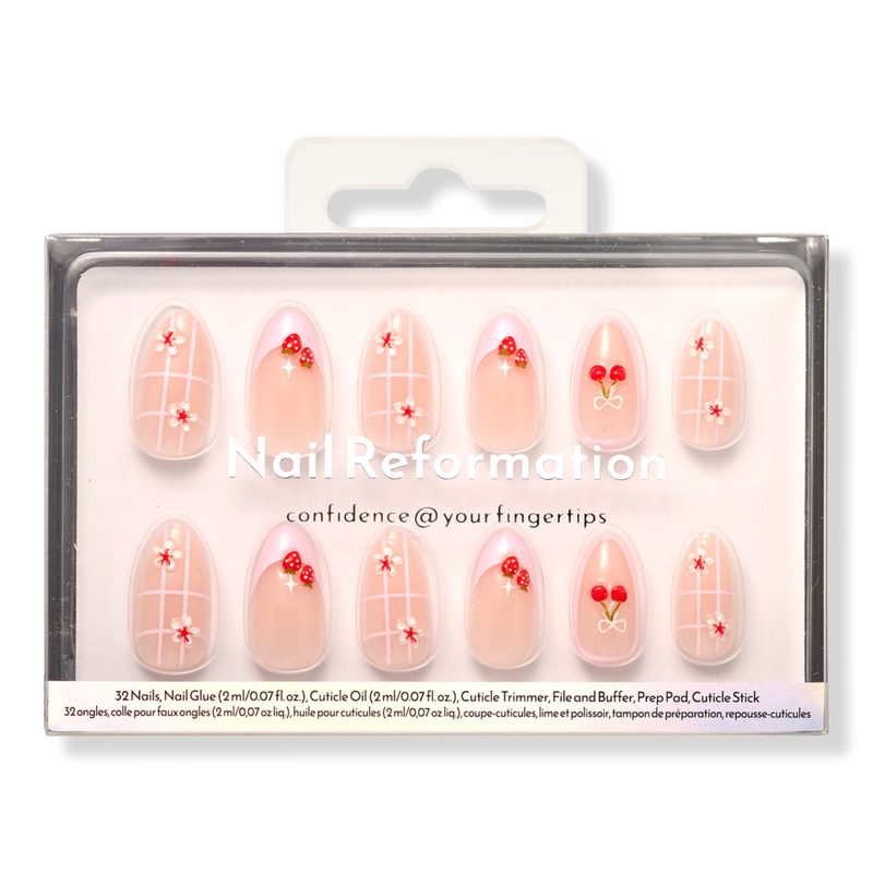 Cherry Cordial Press On Nails