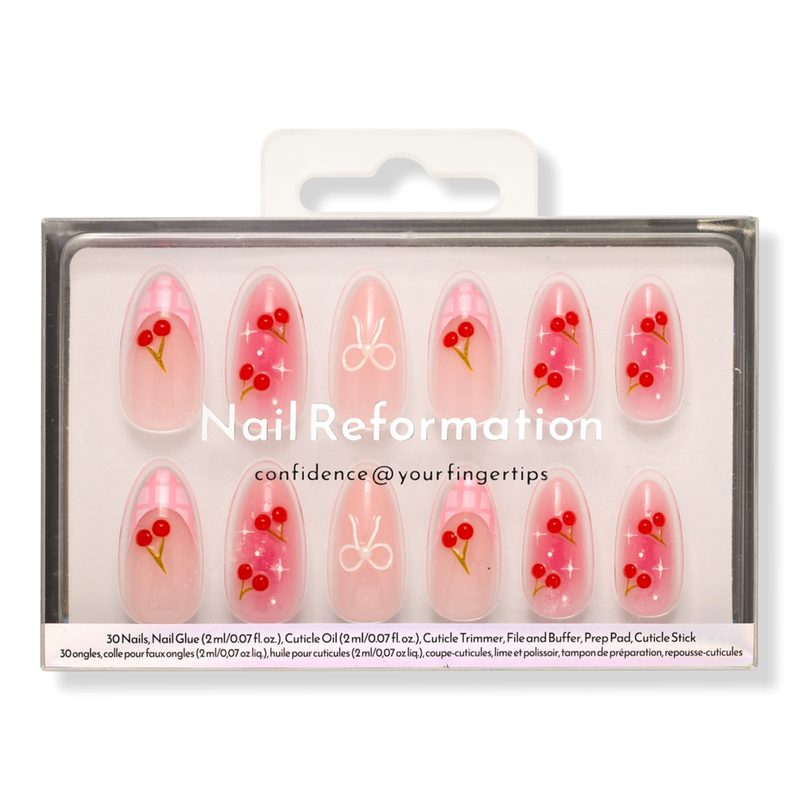 Cherry Picnic Press On Nails