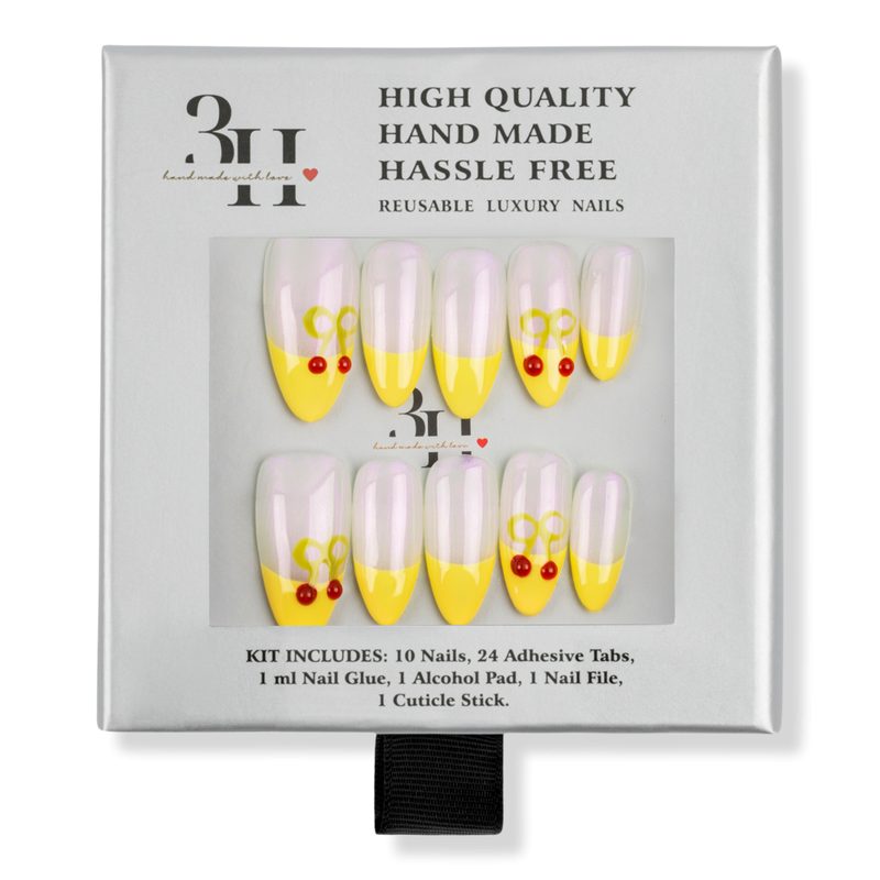 Cherry Pop Handmade Press-On Nails - Medium