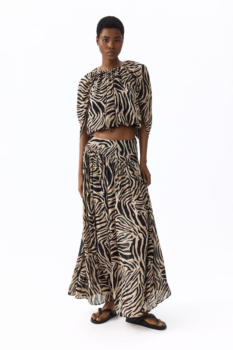 Chiffon Maxi Skirt