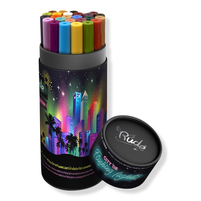 City of Flashing Lights Micro Retractable Liner - Set