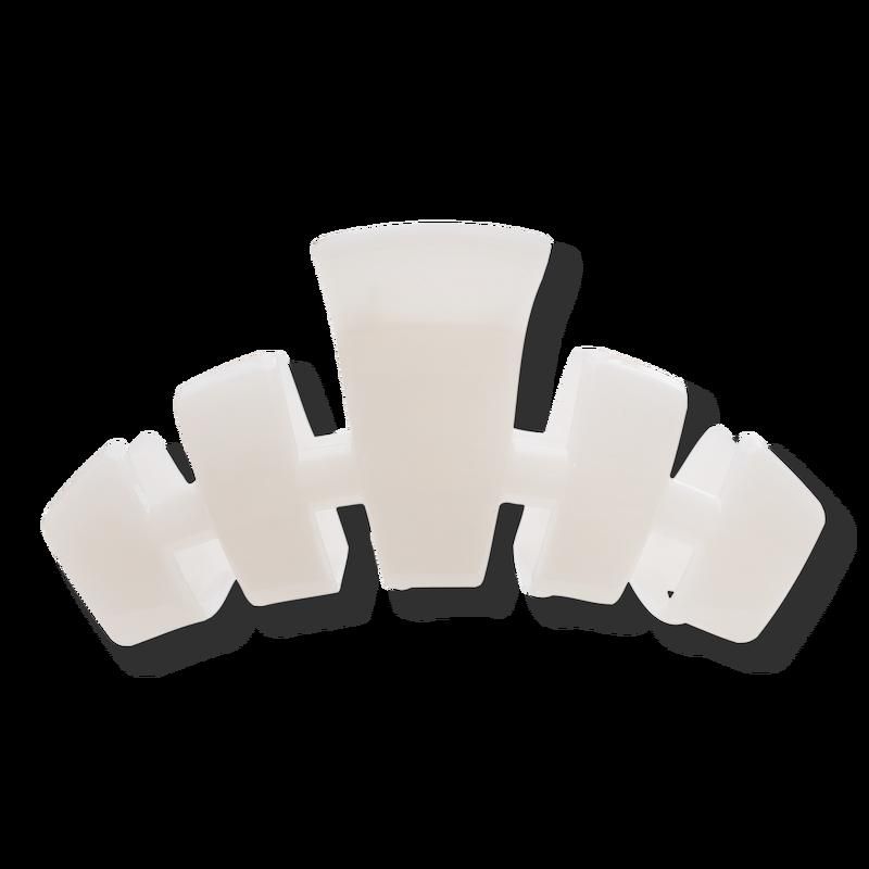 Classic Medium Claw Hair Clip - Coconut White