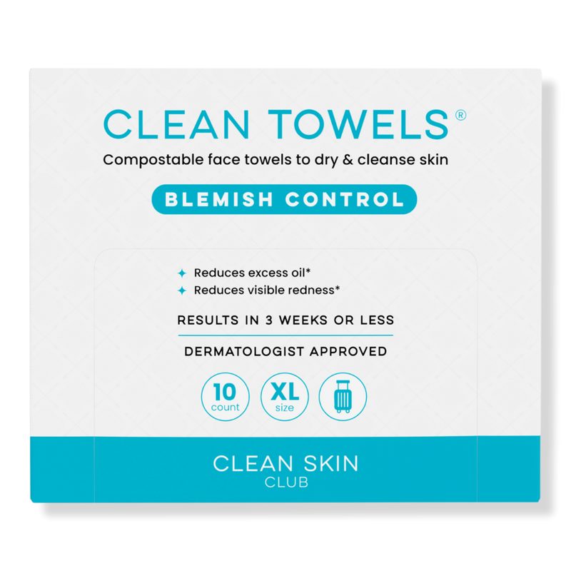 Clean Towels Blemish Control Disposable Face Towels - 10 ct