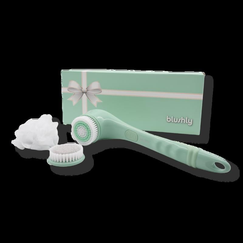 Cleansing & Exfoliating Body Brush with Heads-Solid Edition - Green