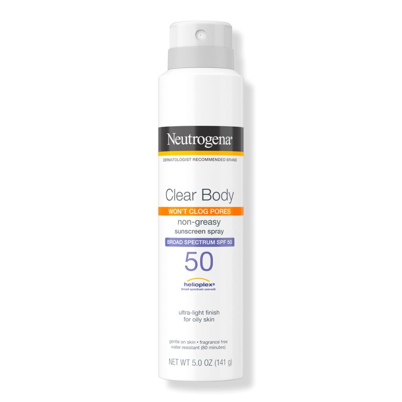 Clear Body SPF 50 Sunscreen Spray