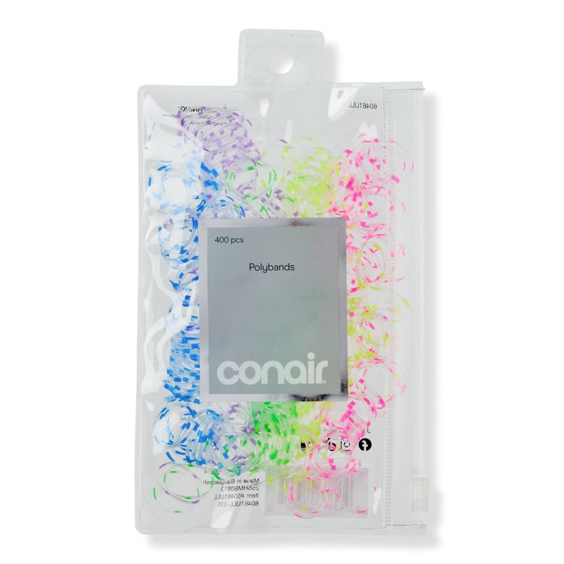 Clear Polybands with Neon Dots