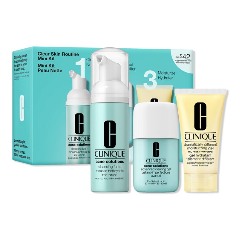 Clear Skin Routine: Mini Acne Solutions Skincare Kit
