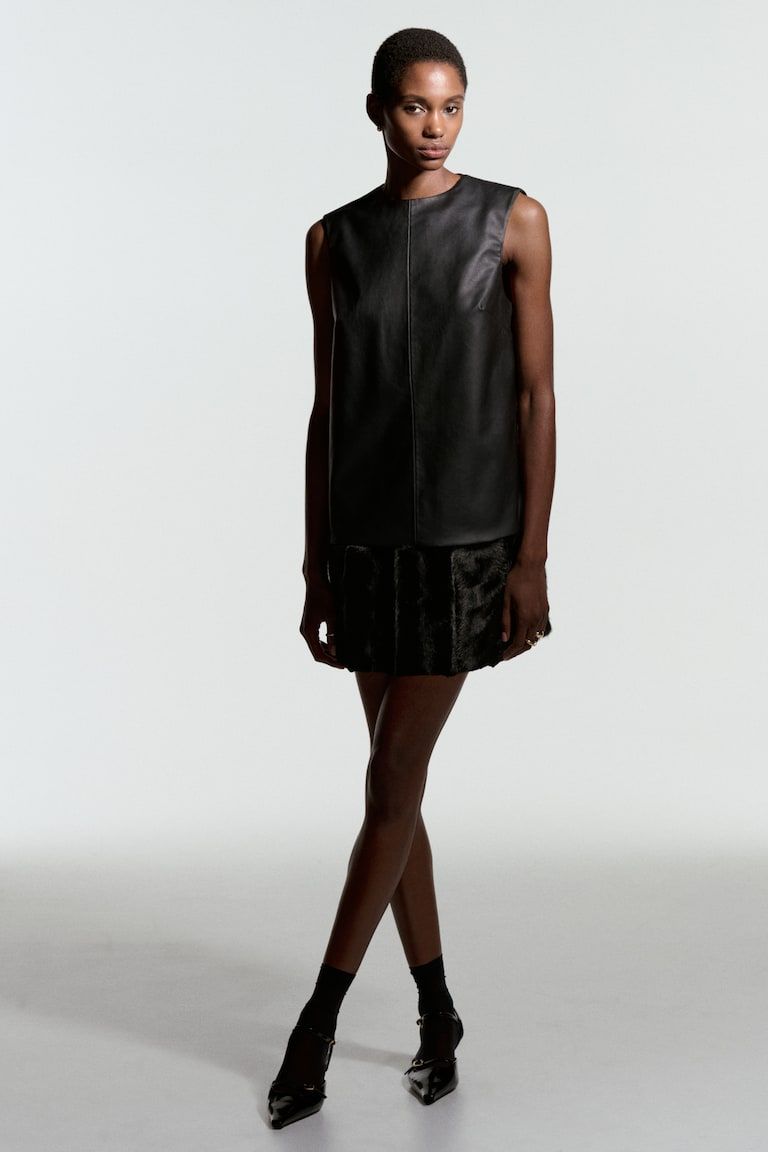 Coated Mini Dress