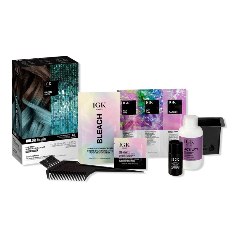 Color Bright One Step Bleach & Color Kit - Green Envy