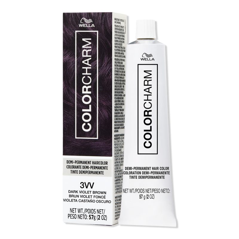 Colorcharm Demi-Permanent Cream Hair Color - 3VV Dark Violet Brown
