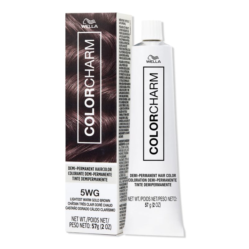 Colorcharm Demi-Permanent Cream Hair Color - 5WG Lightest Warm Gold Brown