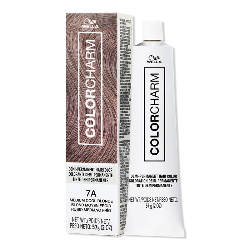 Colorcharm Demi-Permanent Cream Hair Color - 7A Medium Cool Blonde
