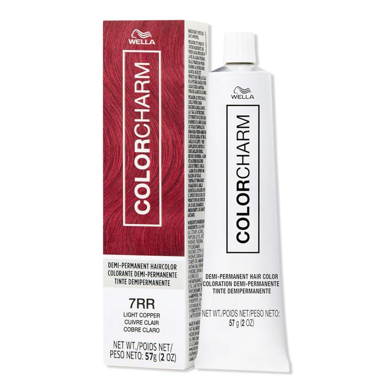 Colorcharm Demi-Permanent Cream Hair Color - 7RR Light Copper