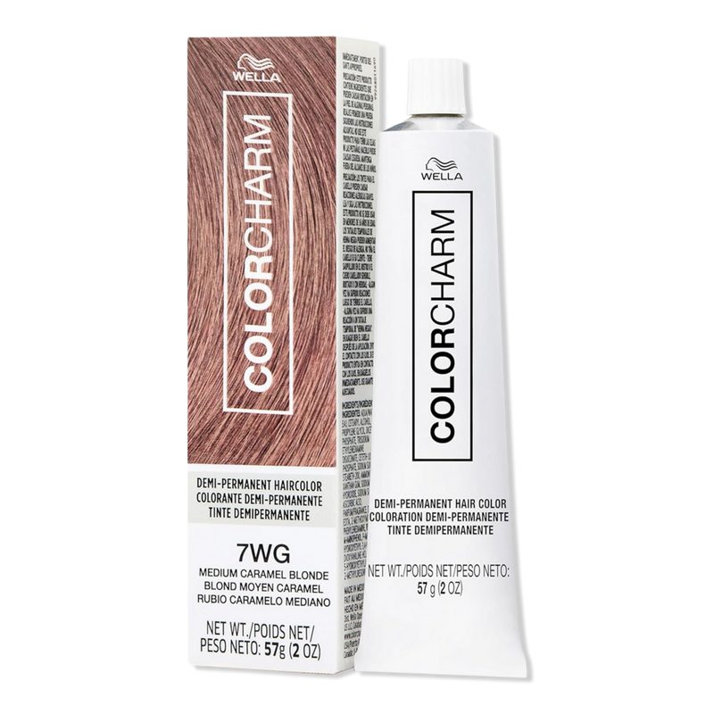 Colorcharm Demi-Permanent Cream Hair Color - 7WG Medium Caramel Blonde