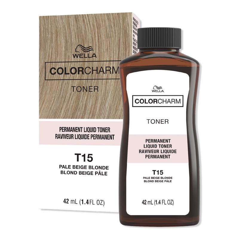 Colorcharm Permanent Liquid Hair Toner - T15 Pale Beige Blonde