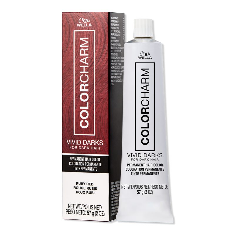 Colorcharm Vivid Darks Permanent Cream Hair Color - RUBY RED