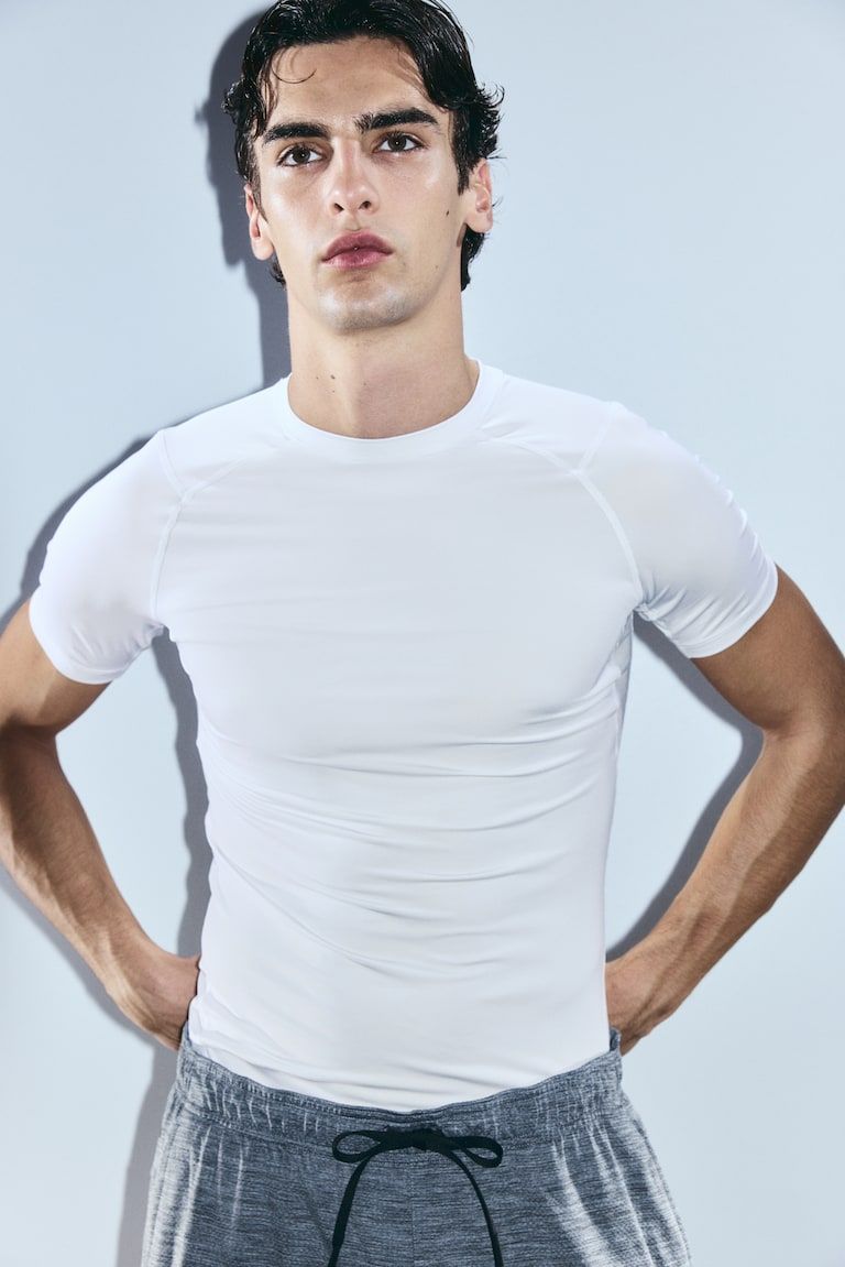 Compression Fit Sports Shirt with DryMove™