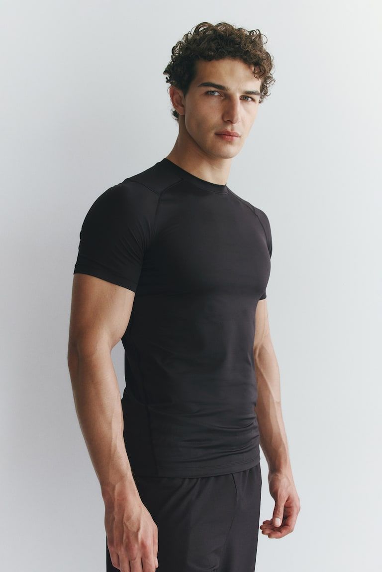 Compression-Fit Sports T-Shirt with DryMove™