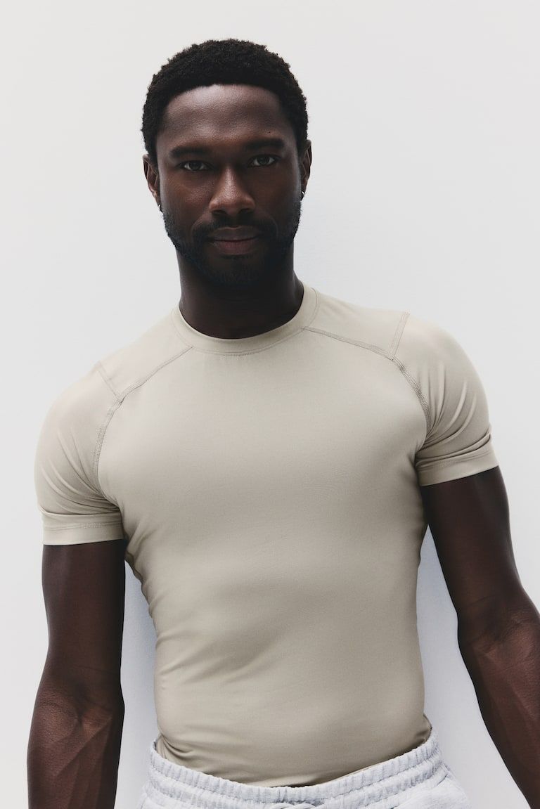Compression-Fit Sports T-Shirt with DryMove™