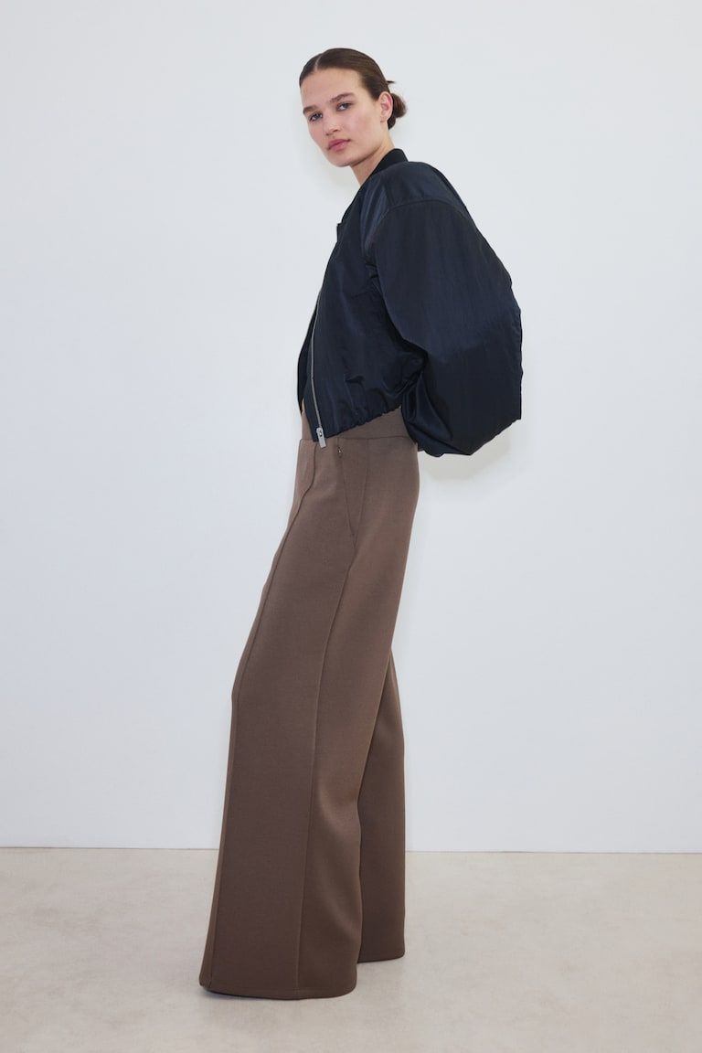 Cooling Relaxed-Fit Wide-Leg Pants