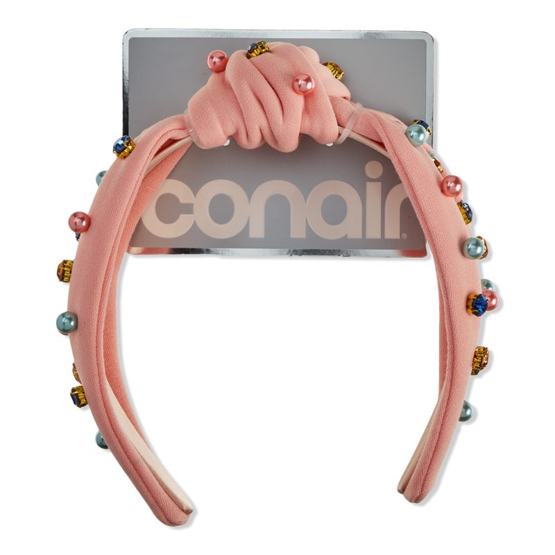 Coral Headband with Rhinestones