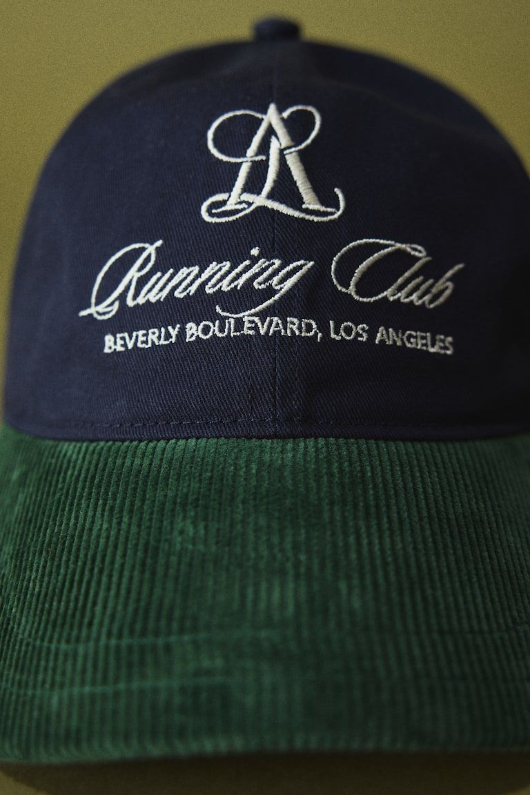 Corduroy-Visor Twill Cap