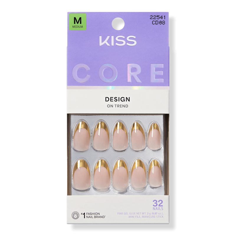 Core Design Medium Almond Press On Nails - Together