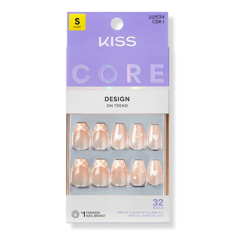 Core Design Short Coffin Press On Nails, Cheers