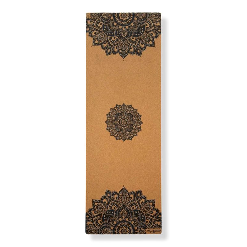 Cork Yoga Mat 1.5mm - Mandala Black