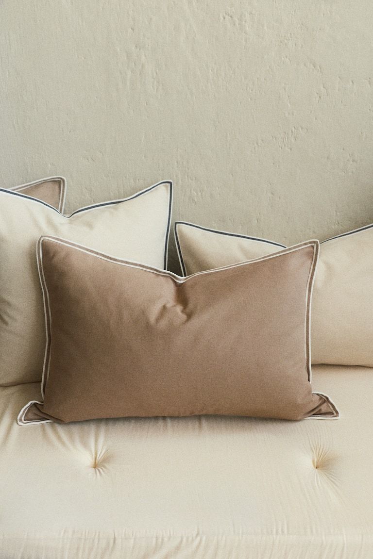 Cotton Canvas Cushion Cover