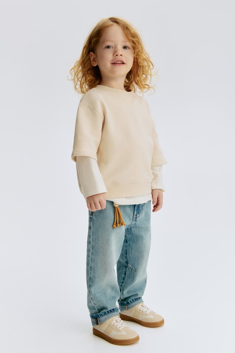 Cotton Denim Joggers