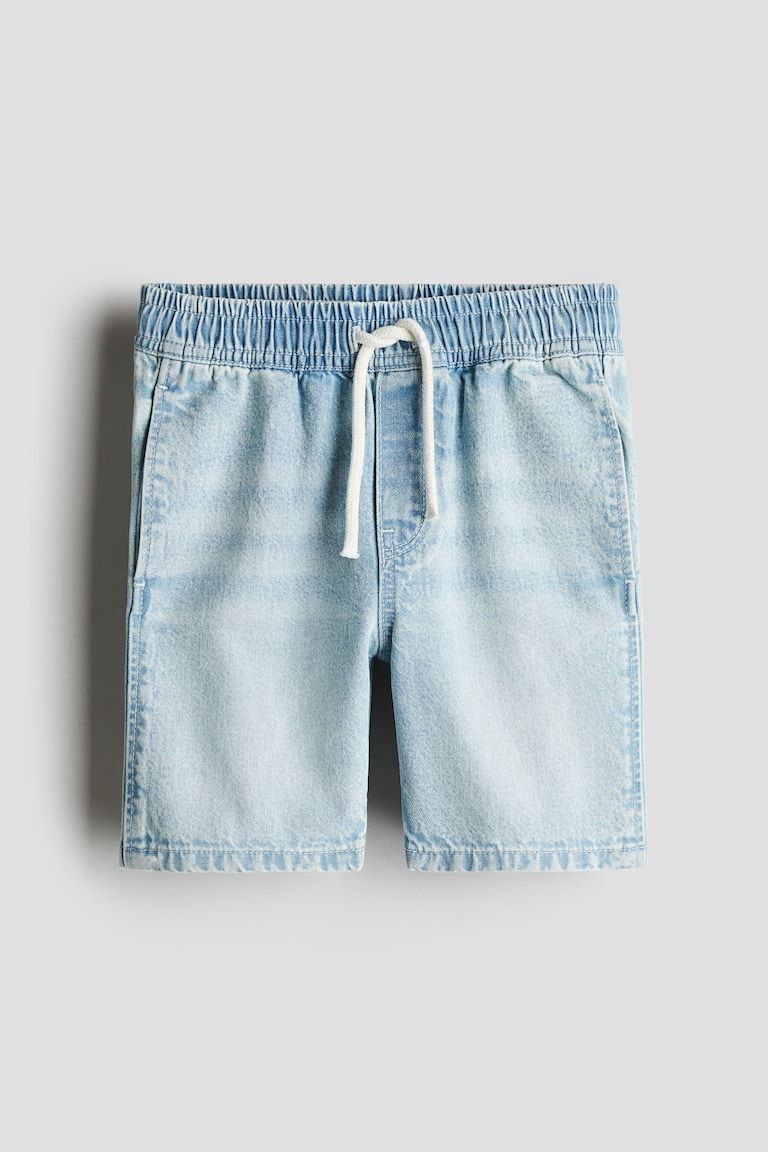 Cotton Denim Shorts
