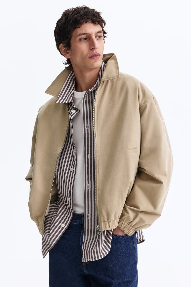 Cotton Jacket with Collar
