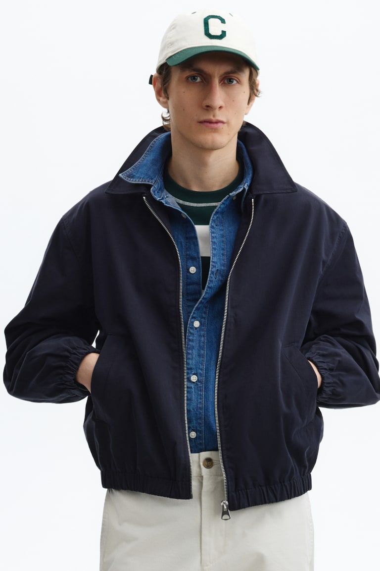 Cotton Jacket with Collar