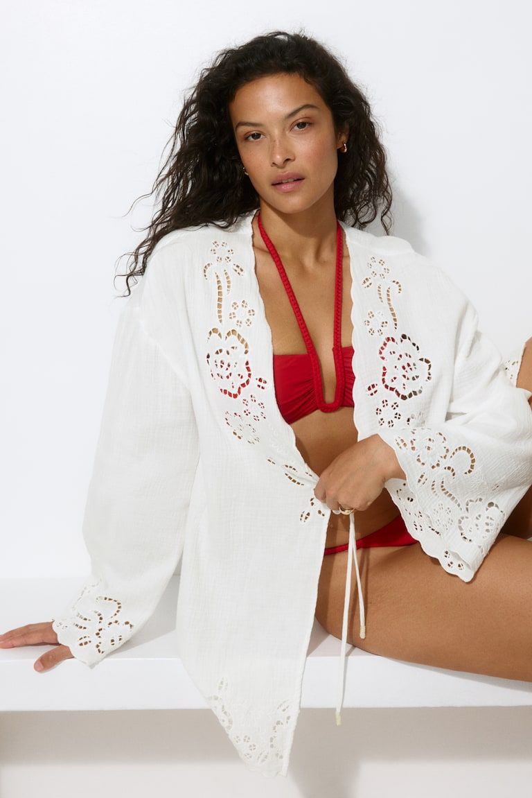 Cotton Muslin Beach Kaftan