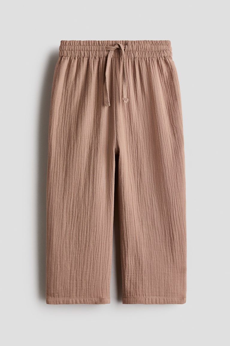 Cotton Muslin Joggers