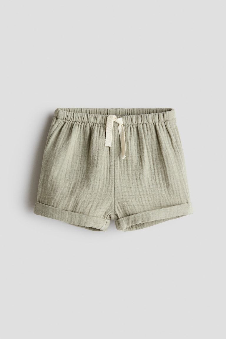 Cotton Muslin Shorts