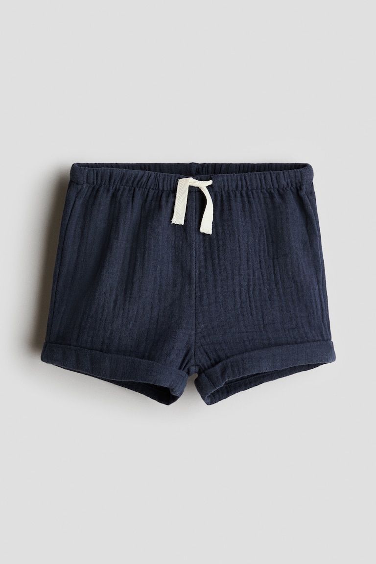 Cotton Muslin Shorts