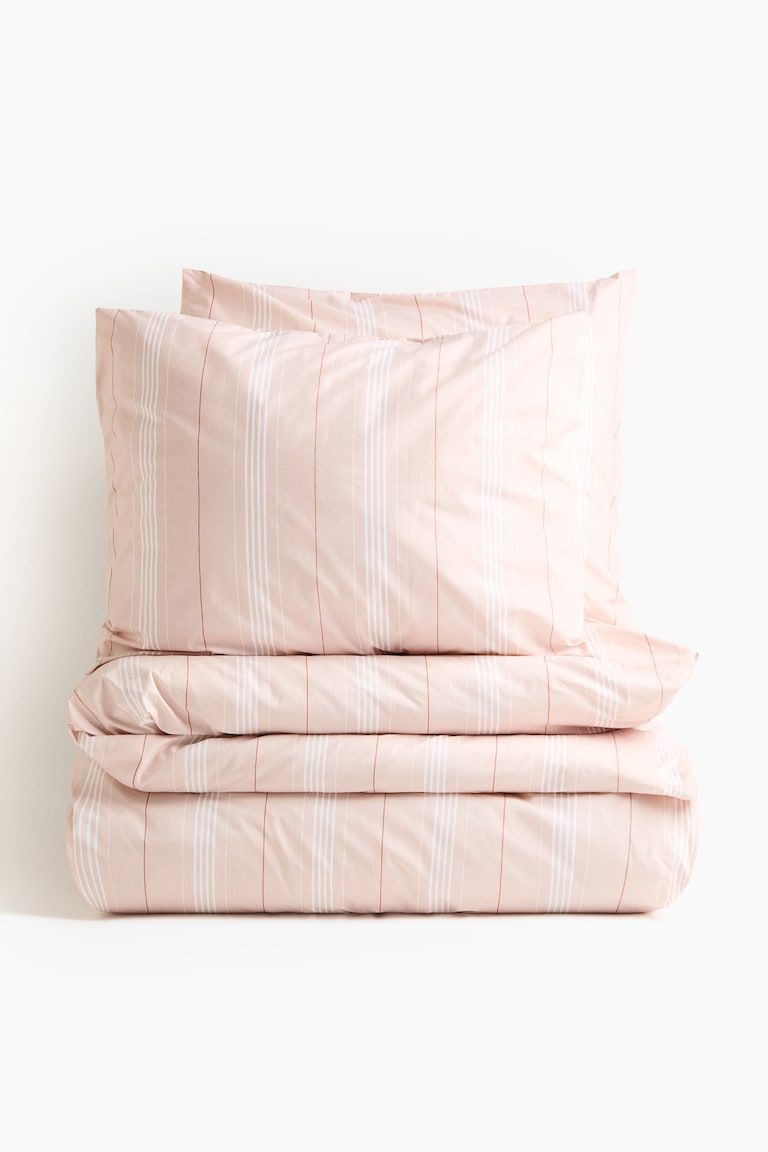 Cotton Percale King/Queen Duvet Cover Set