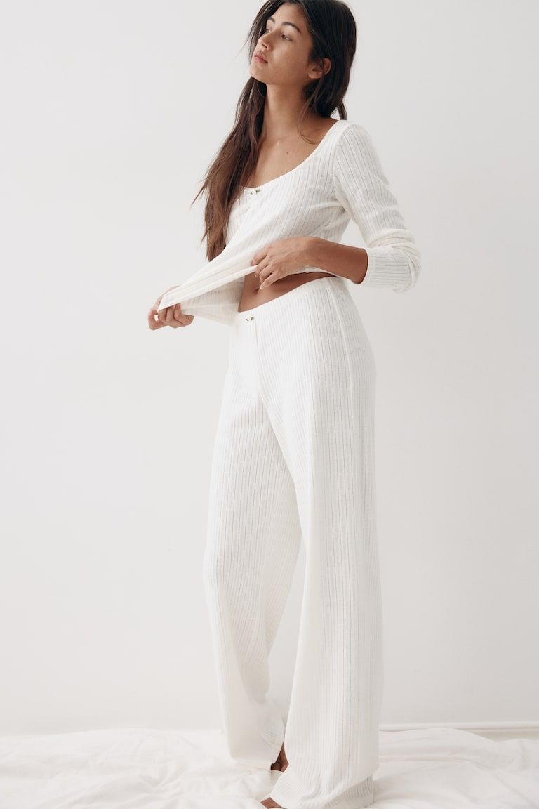 Cotton Pointelle Pajamas