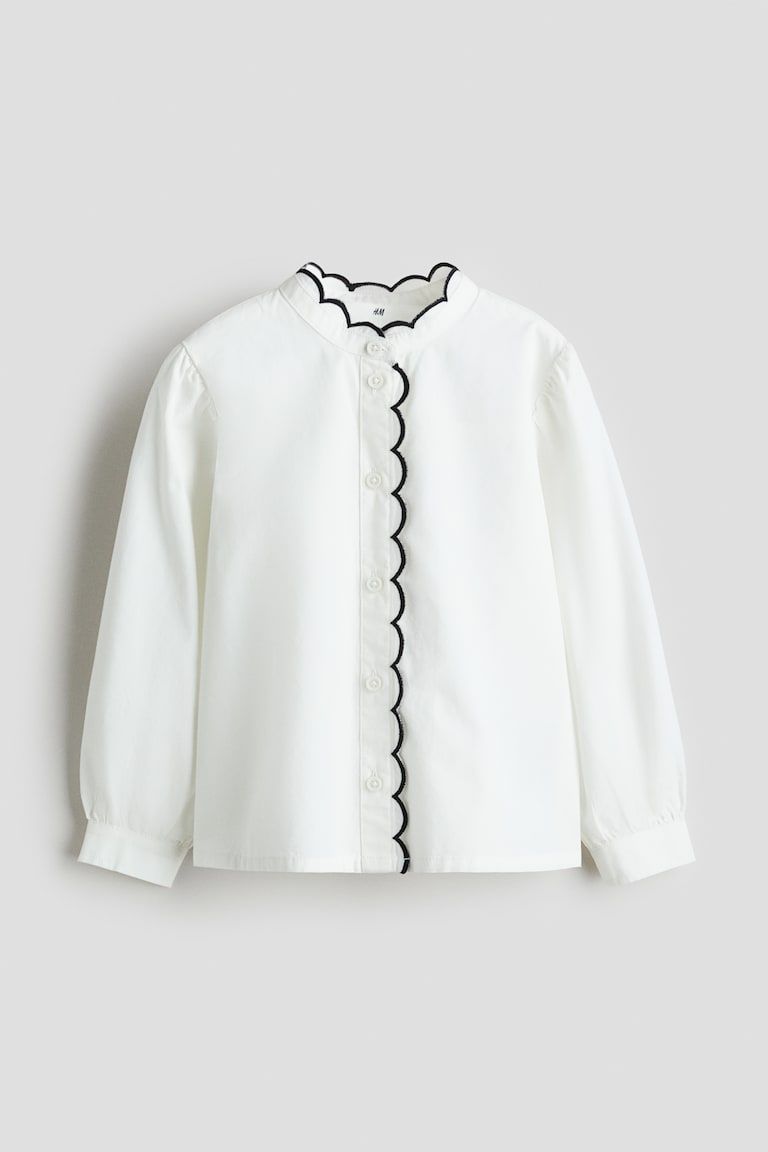 Cotton Poplin Blouse