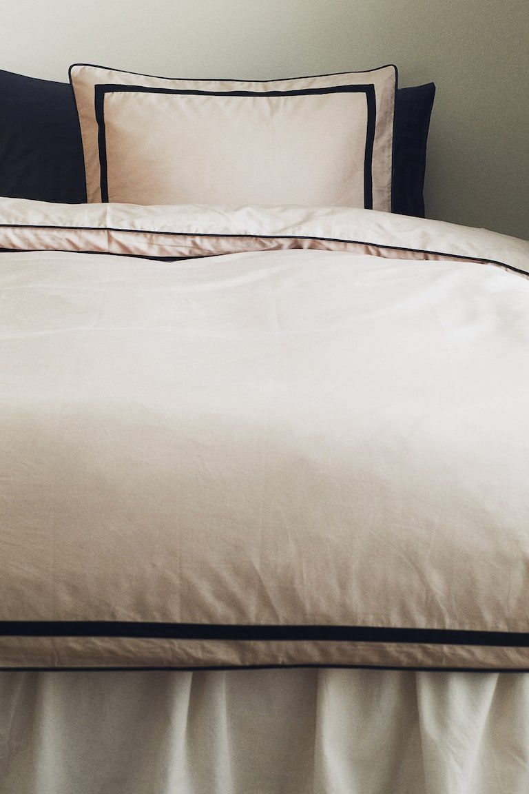 Cotton Satin Twin Duvet Cover Set